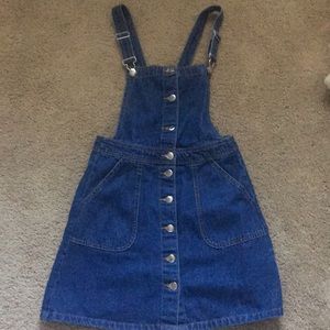 overall denim dress
